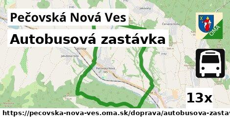 Autobusová zastávka, Pečovská Nová Ves