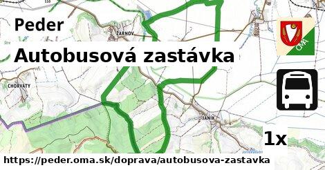 Autobusová zastávka, Peder