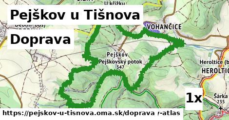 doprava v Pejškov u Tišnova