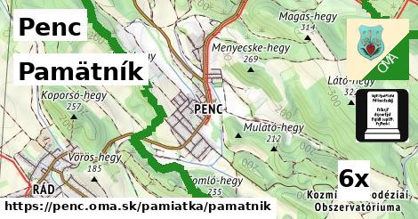 Pamätník, Penc