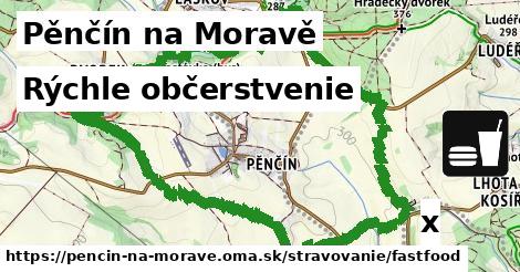 Všetky body v Pěnčín na Moravě