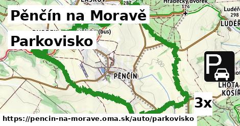 Parkovisko, Pěnčín na Moravě