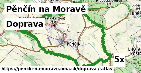 doprava v Pěnčín na Moravě