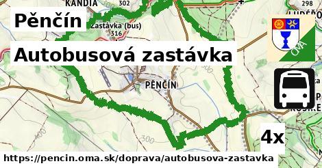 Autobusová zastávka, Pěnčín