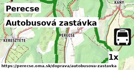 Autobusová zastávka, Perecse