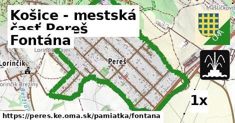 Fontána, Košice - mestská časť Pereš