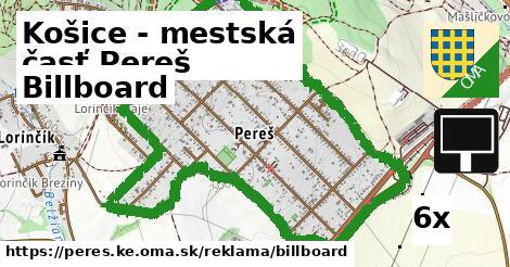 Billboard, Košice - mestská časť Pereš