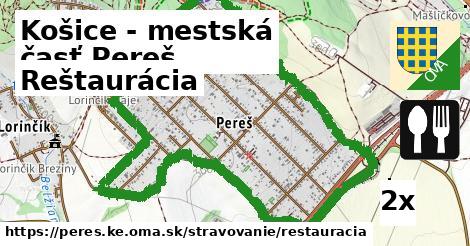 Reštaurácia, Košice - mestská časť Pereš