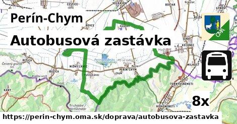 Autobusová zastávka, Perín-Chym