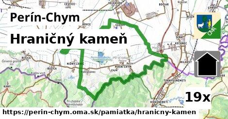 Hraničný kameň, Perín-Chym