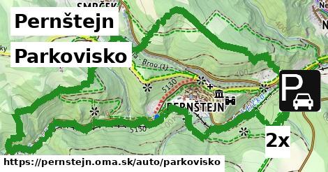 parkovisko v Pernštejn