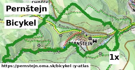 bicykel v Pernštejn