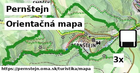 Orientačná mapa, Pernštejn