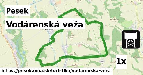 Vodárenská veža, Pesek