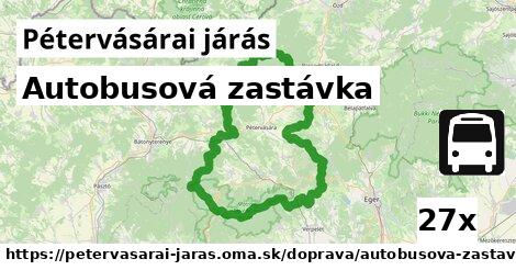 Autobusová zastávka, Pétervásárai járás