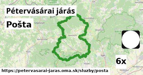 Pošta, Pétervásárai járás