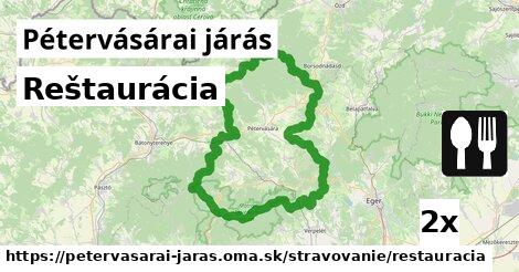 Reštaurácia, Pétervásárai járás
