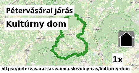 Kultúrny dom, Pétervásárai járás