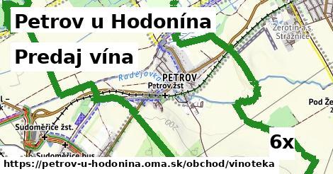 predaj vína v Petrov u Hodonína