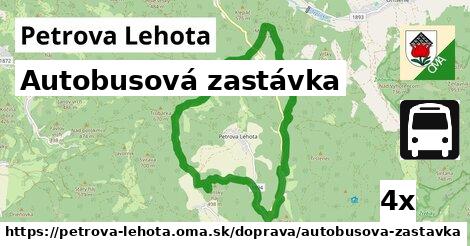 Autobusová zastávka, Petrova Lehota