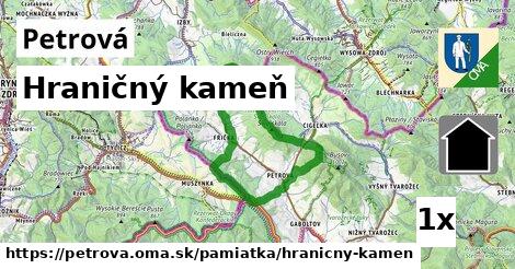 Hraničný kameň, Petrová