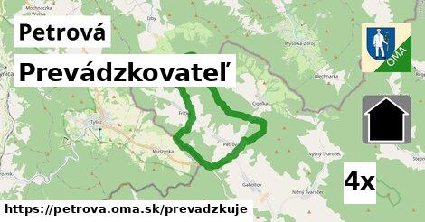 prevádzkovateľ v Petrová