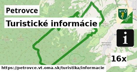 Turistické informácie, Petrovce, okres VT