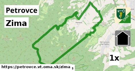 zima v Petrovce, okres VT