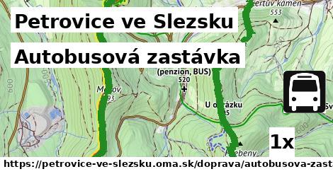 Autobusová zastávka, Petrovice ve Slezsku