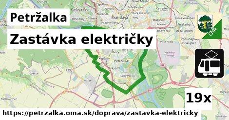 zastávka električky v Petržalka