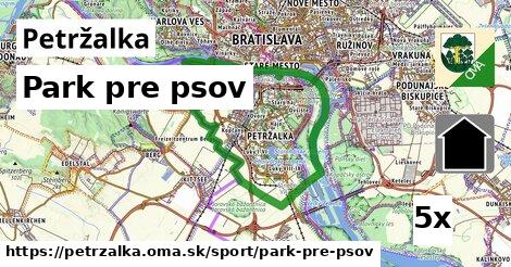 park pre psov v Petržalka