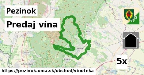 Predaj vína, Pezinok