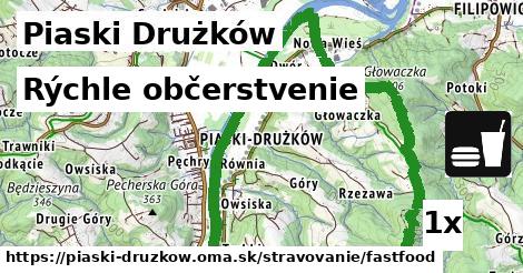rýchle občerstvenie v Piaski Drużków