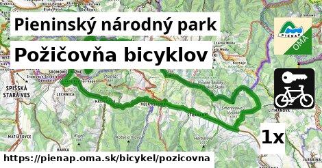 Požičovňa bicyklov, Pieninský národný park