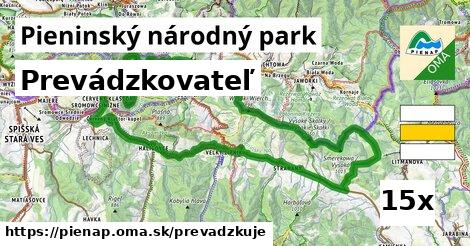 prevádzkovateľ v Pieninský národný park