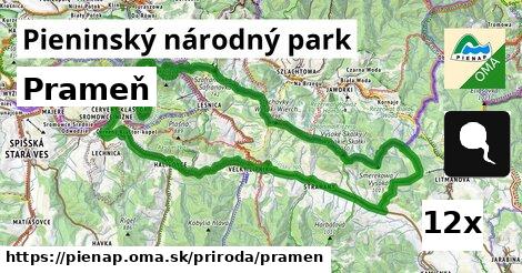 Prameň, Pieninský národný park