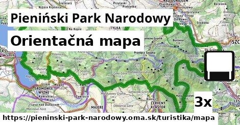 Orientačná mapa, Pieniński Park Narodowy
