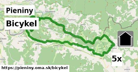 bicykel v Pieniny