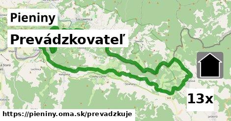 prevádzkovateľ v Pieniny