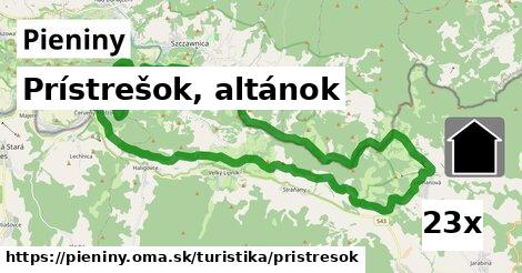 Prístrešok, altánok, Pieniny