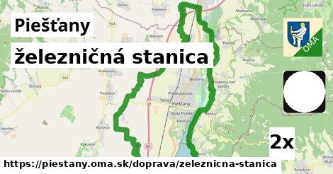 železničná stanica, Piešťany