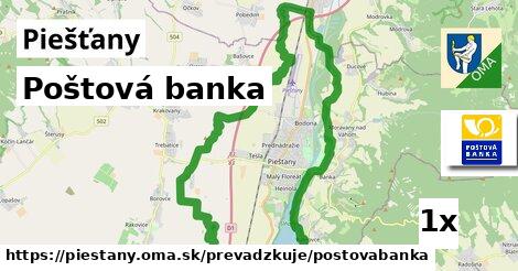 Poštová banka, Piešťany