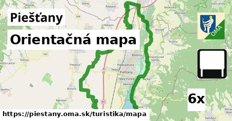 Orientačná mapa, Piešťany