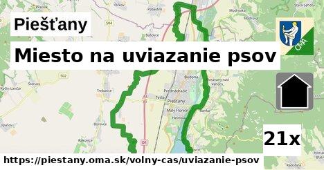 Miesto na uviazanie psov, Piešťany