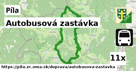 Autobusová zastávka, Píla, okres ZC