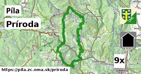 príroda v Píla, okres ZC