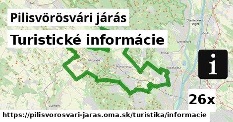 Turistické informácie, Pilisvörösvári járás