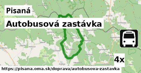 Autobusová zastávka, Pisaná