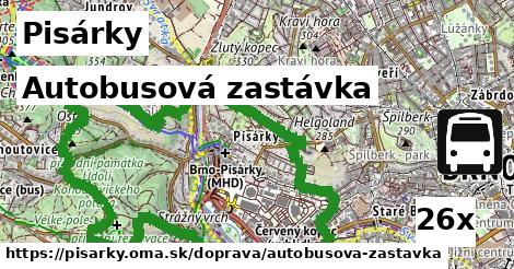 Autobusová zastávka, Pisárky