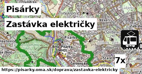 Zastávka električky, Pisárky